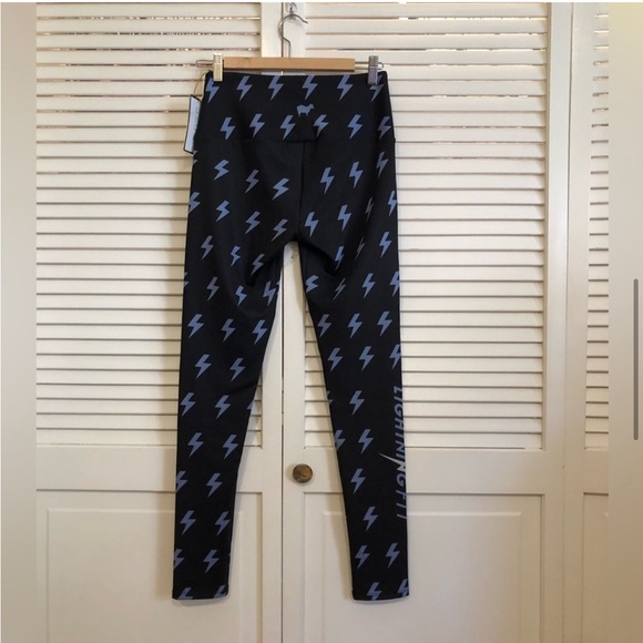 NWT Goldsheep Lightning Fit GS Bolt Blue Leggings Medium - Picture 10 of 11